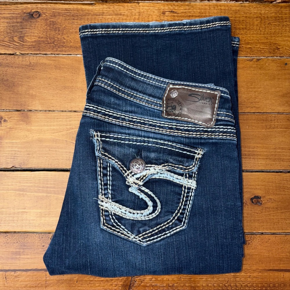 Silver‎ Jeans Tuesday Surplus Women 28 (Fits 30x30) Blue Denim Bootcut Cowgirl